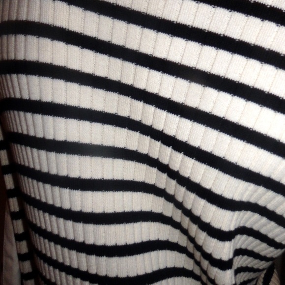 Lauren Ralph Lauren White Black Stripe Shirt - Picture 6 of 8